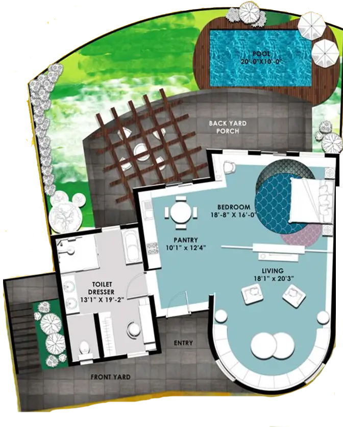 Opulenz ground floor Layout